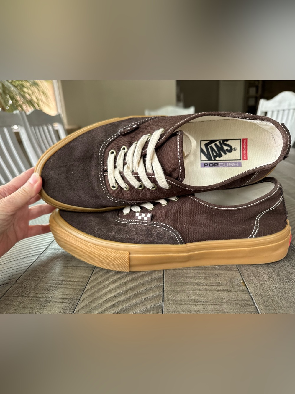 Vans Skate Authentic Brown Canvas/Gum Skater Sneakers Men’s Size 10.5 (NWOT) - Picture 2 of 16